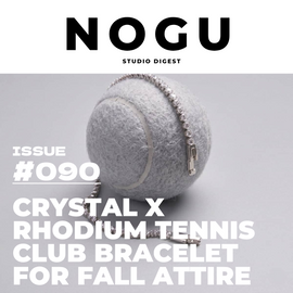 Crystal x Rhodium Tennis Club Bracelet: Fall Style