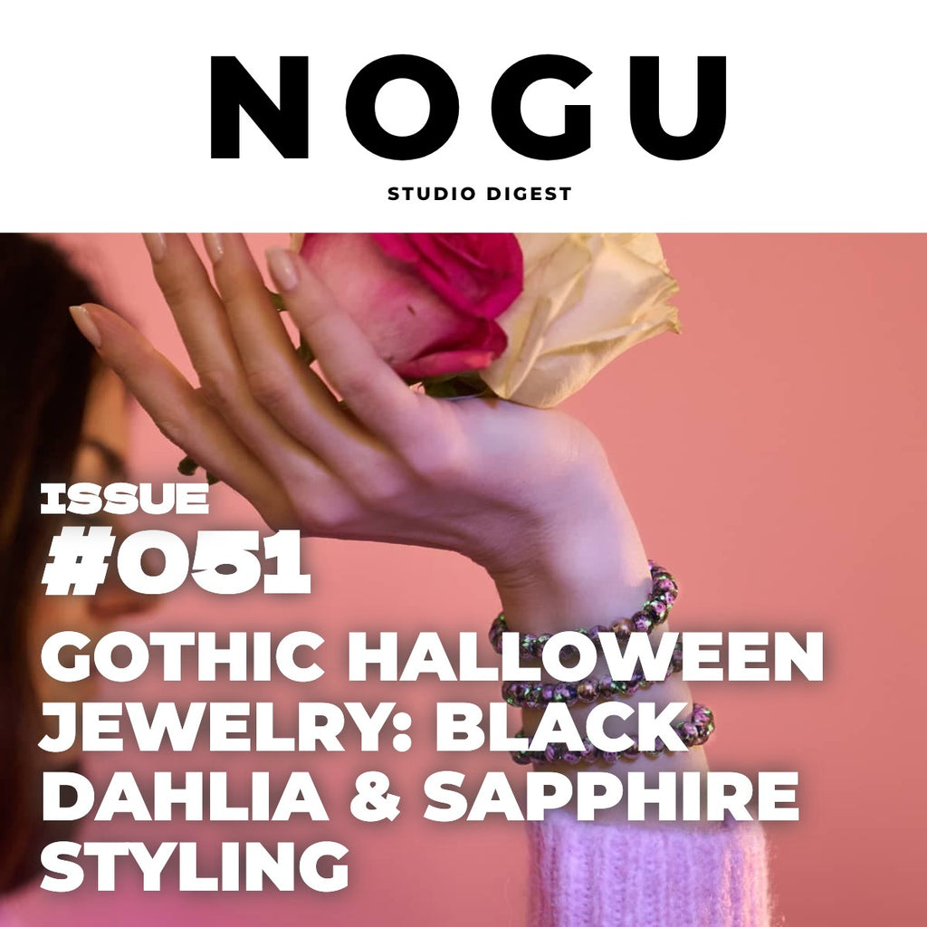 Gothic Halloween Jewelry: Black Dahlia & Sapphire Styling