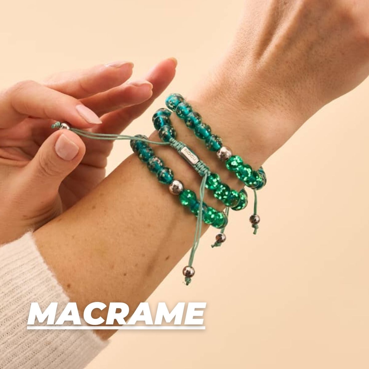 BRACELETS EN MACRAME FIREFLY GLASS™