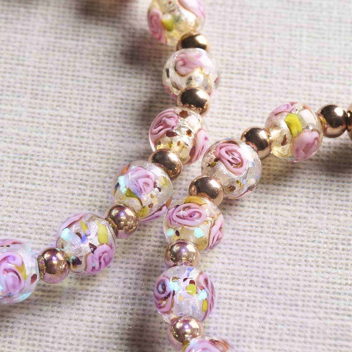 Rosé Eclipse | Lunar Glass Bloom Bracelet