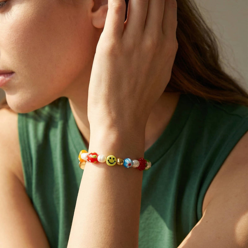 Rainbows & Pearls | Beautiful Chaos Bracelet x 14k Gold