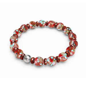 Ruby | Firefly Glass x Crystal Swirl Bracelet