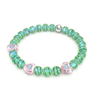Teal Heartbreaker | Firework Glass Sugar Bracelet