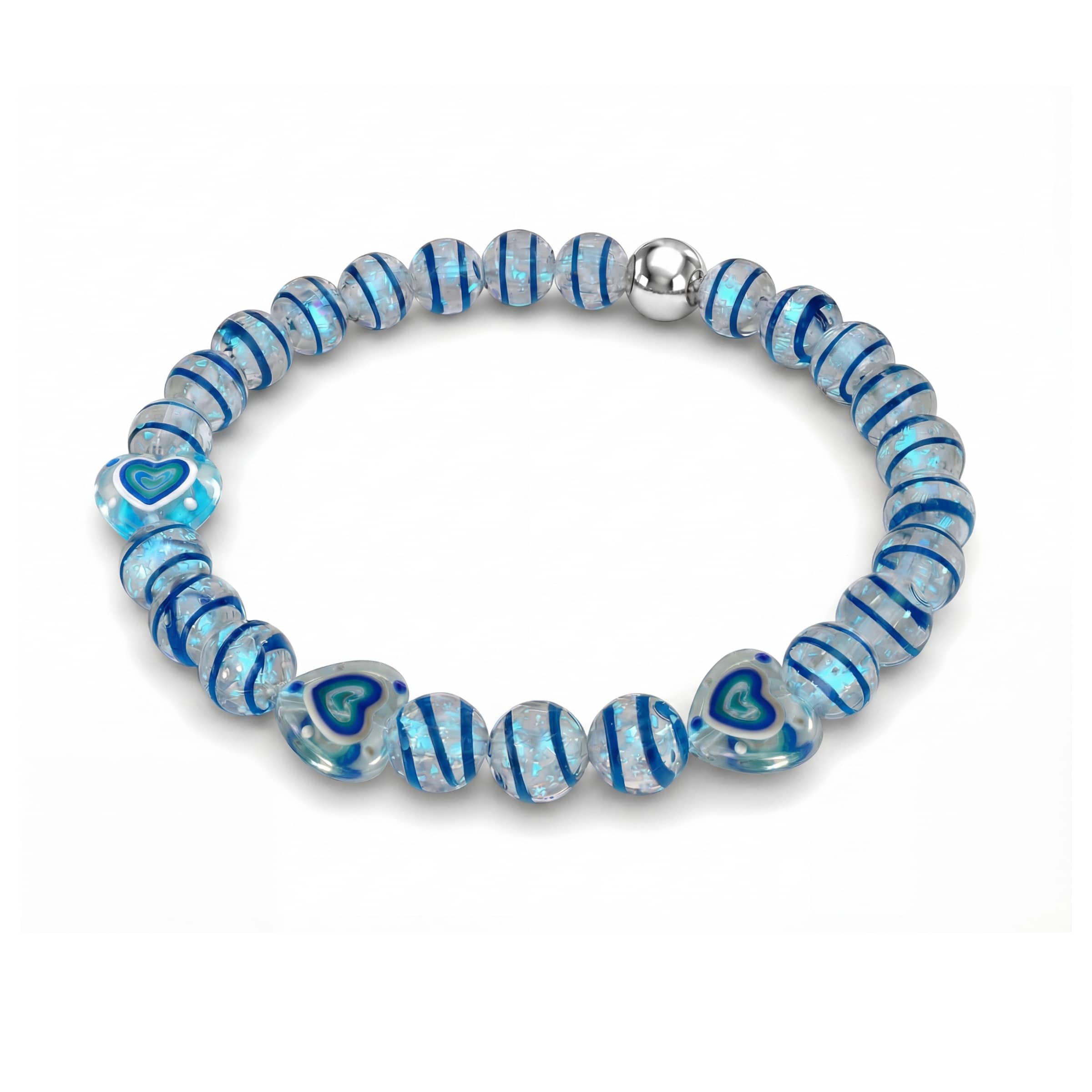 Aquamarine Heartbreaker | Firework Glass Sugar Bracelet