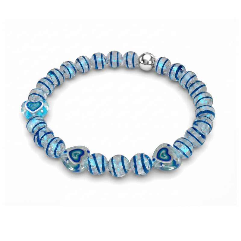 Aquamarine Heartbreaker | Firework Glass Sugar Bracelet