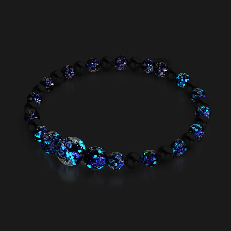 Blueberry Potion Firework Glass Cascade Bracelet