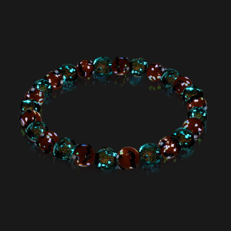 Nocturne | Firework Glass Pumpkin Bracelet