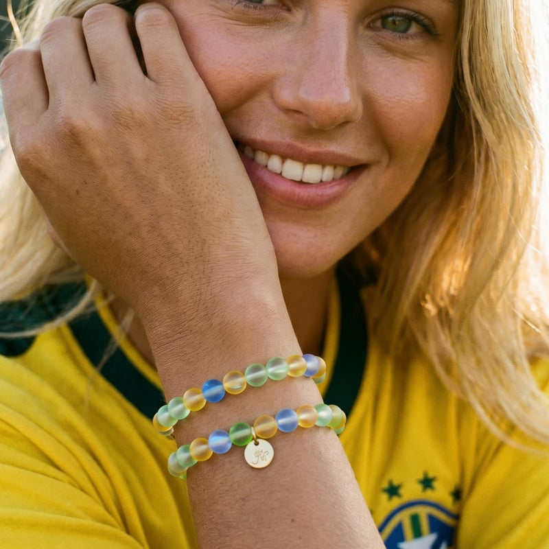 BRAZIL | Mermaid Glass Nations Bracelet