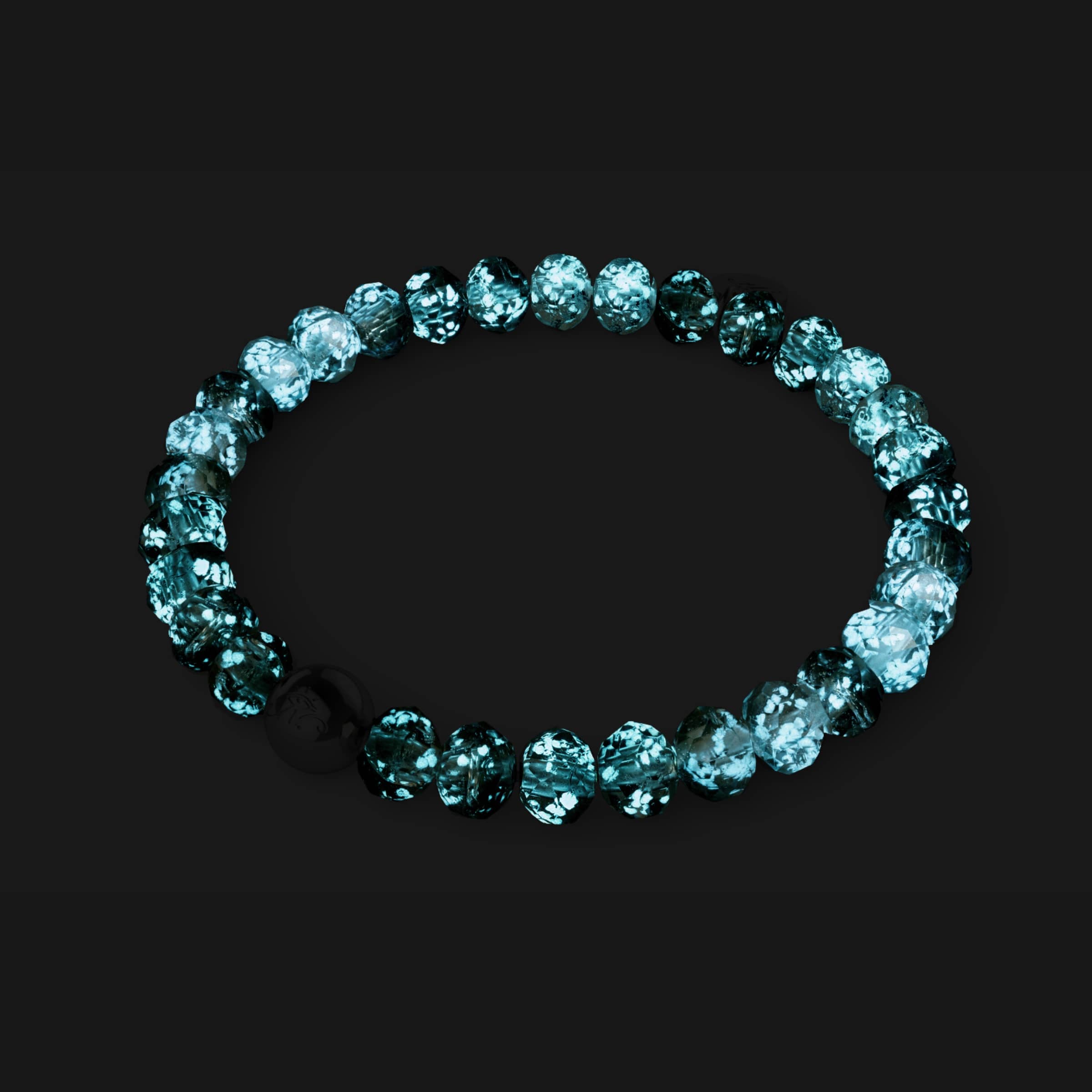 Midnight Aurora | Firefly Glass Diamonds Snow Globe Bracelet