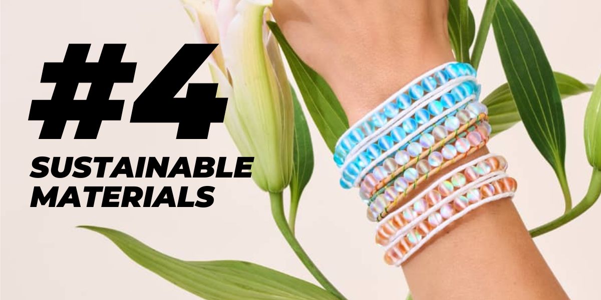 MERMAID GLASS LINEN WRAP BRACELETS