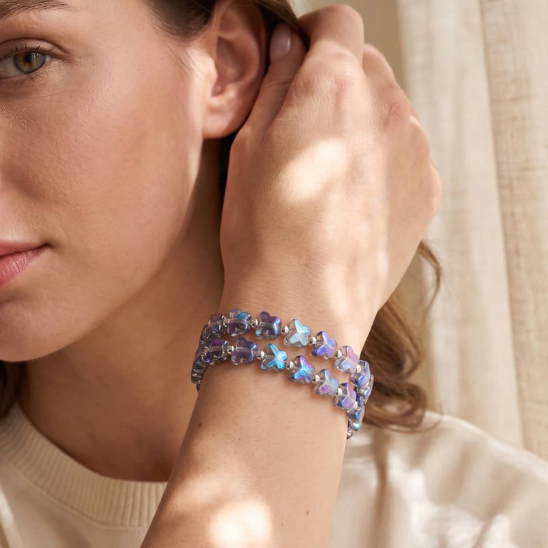 Aegean Sea | .925 Sterling Silver | Mystic Blue Butterfly Wrap