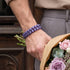 Purple | .925 Sterling Silver | Cheshire Glass Bracelet