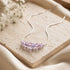 Lilas | .925 Argent sterling | Firefly Glass Collier à fermoir infini