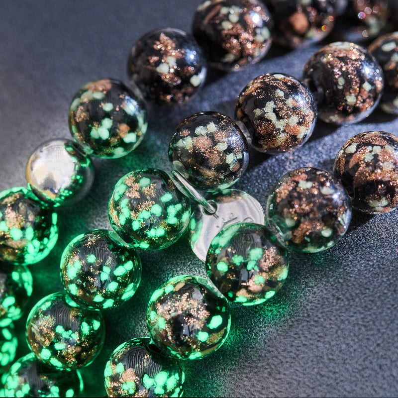 Obsidienne | Argent sterling .925 | Bracelet Verre Luciole