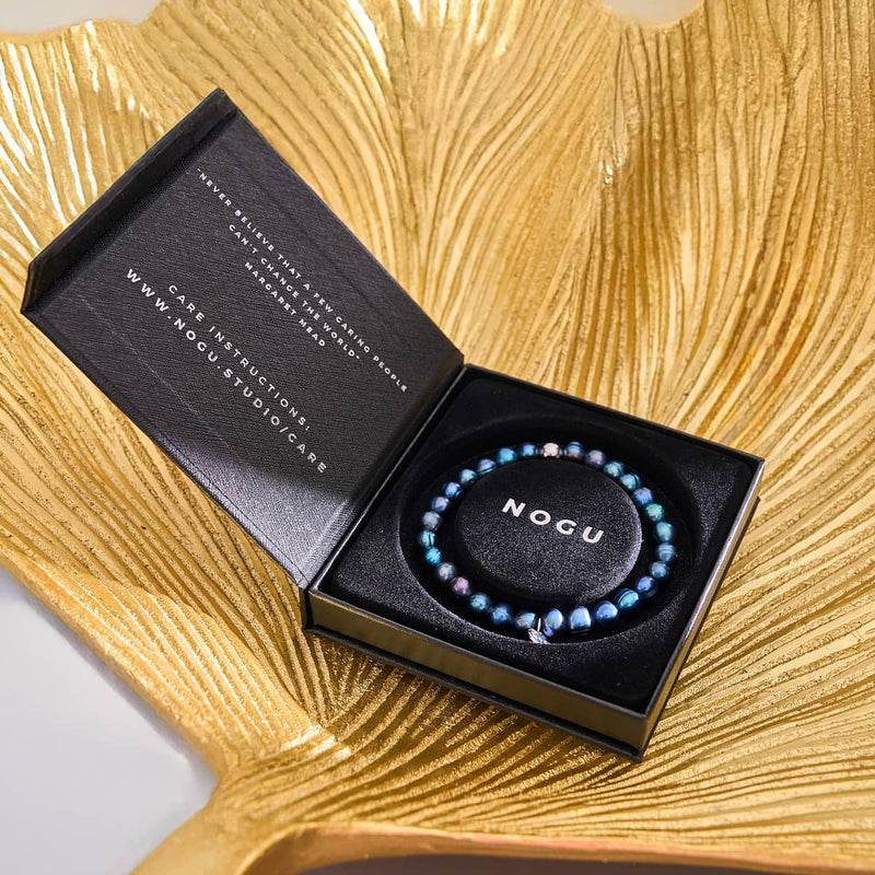 Bracelet holographique | Argent sterling 925 | Perles d'eau douce