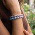 Orchidée violette | Argent sterling 925 | Bracelet en verre Firefly
