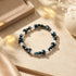 Neon Noir | .925 Argent Sterling | Bracelet Deluxe Firefly Glass Champignon