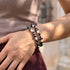 Neon Noir | .925 Argent Sterling | Bracelet Deluxe Firefly Glass Champignon