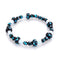 Neon Noir | .925 Argent Sterling | Bracelet Deluxe Firefly Glass Champignon