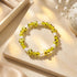 Citron électrique | .925 Argent sterling | Bracelet champignon Deluxe Firefly Glass