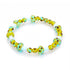 Citron électrique | .925 Argent sterling | Bracelet champignon Deluxe Firefly Glass