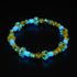 Citron électrique | .925 Argent sterling | Bracelet champignon Deluxe Firefly Glass