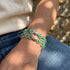 Emerald Gaze | .925 Sterling Silver | Crystal Evil Eye Bracelet