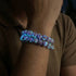 Violet Wintergreen | Argent sterling 925 | Bracelet en verre Firefly