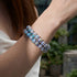 Violet Wintergreen | Argent sterling 925 | Bracelet en verre Firefly