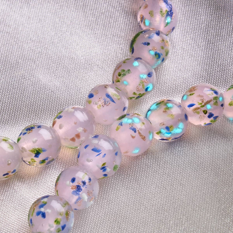 Succulente violette | Argent sterling 925 | Bracelet en verre Firefly