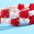 Raspberry x Ivory Pearl | .925 Sterling Silver | Berry Bracelet