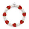Raspberry x Ivory Pearl | .925 Sterling Silver | Berry Bracelet
