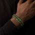 Vin de mûrier | .925 Argent sterling | Firefly Glass Bracelet Diamants