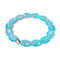 Turquoise | .925 Sterling Silver | Firework Glass Pebble Bracelet