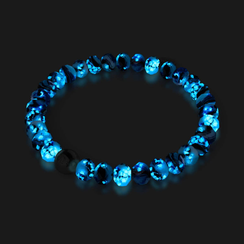 Blue Period | .925 Sterling Silver | Picasso Firefly Glass Diamonds Bracelet
