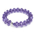Purple Cloud | .925 Sterling Silver | Cheshire Glass Bubble Bracelet