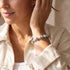 Lemon Sky Firefly Glass Polka Dot Bracelet