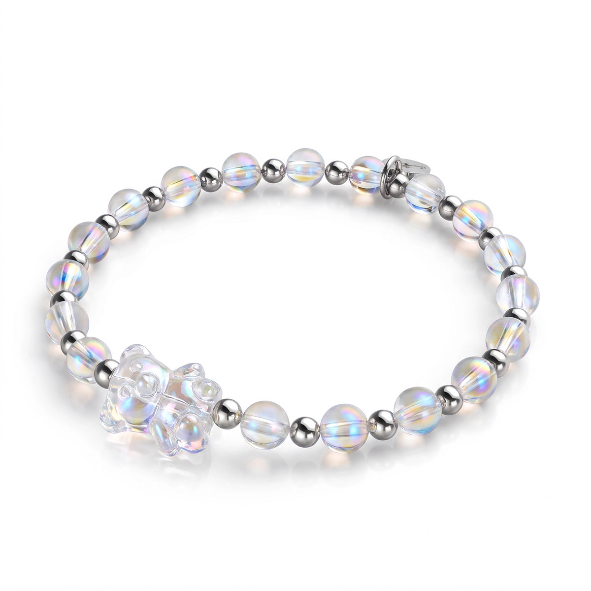Cristal Licorne | Argent | Bracelet Ours Scintillant