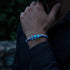 Blueberry Potion Firework Glass Cascade Bracelet