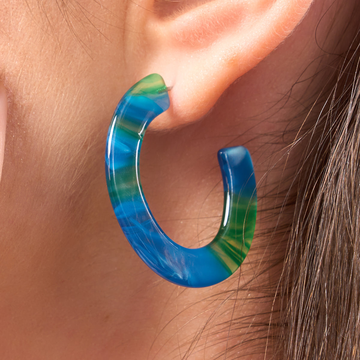 BOUCLES D'OREILLES EN ACÉTATE DE CELLULOSE
