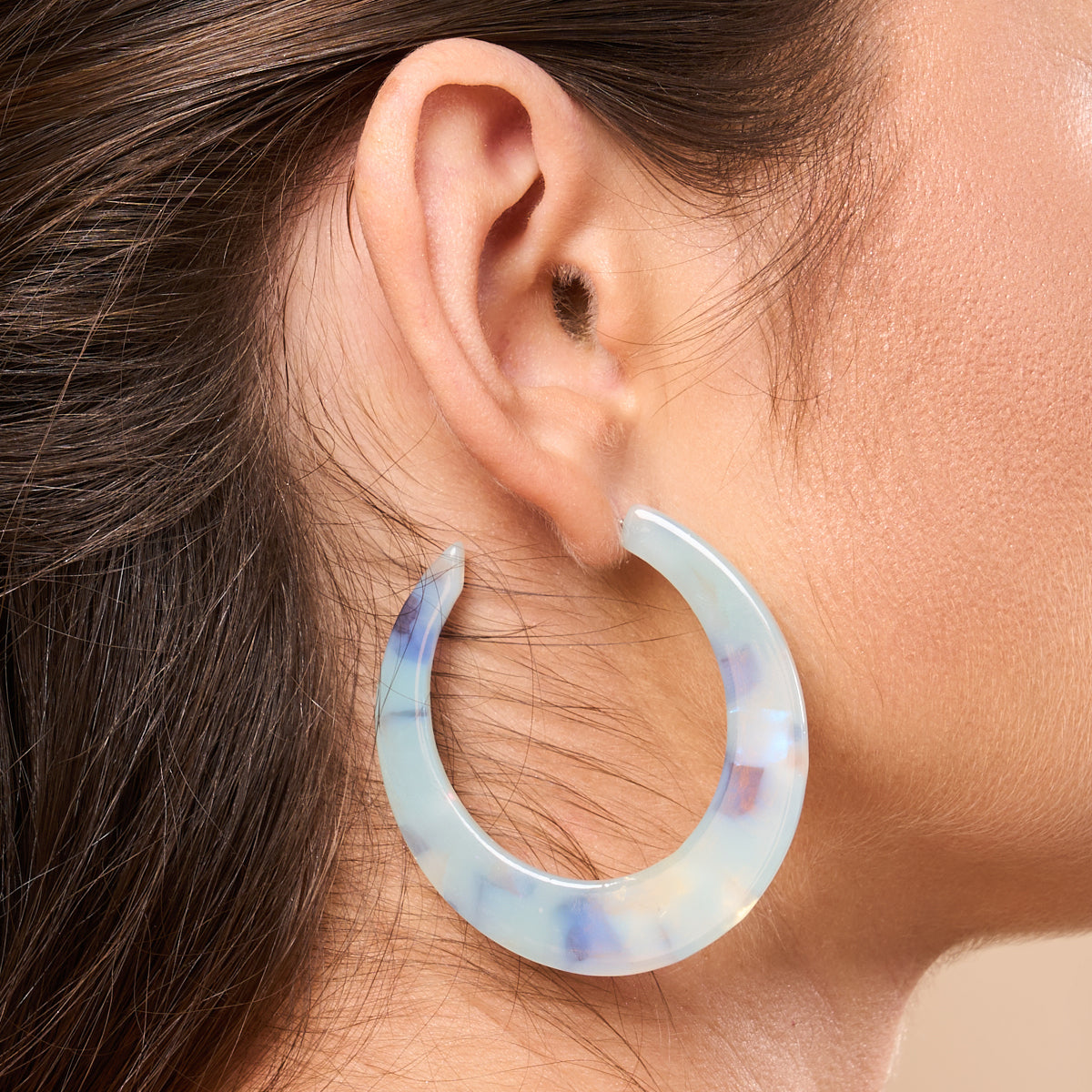 BOUCLES D'OREILLES EN ACÉTATE DE CELLULOSE