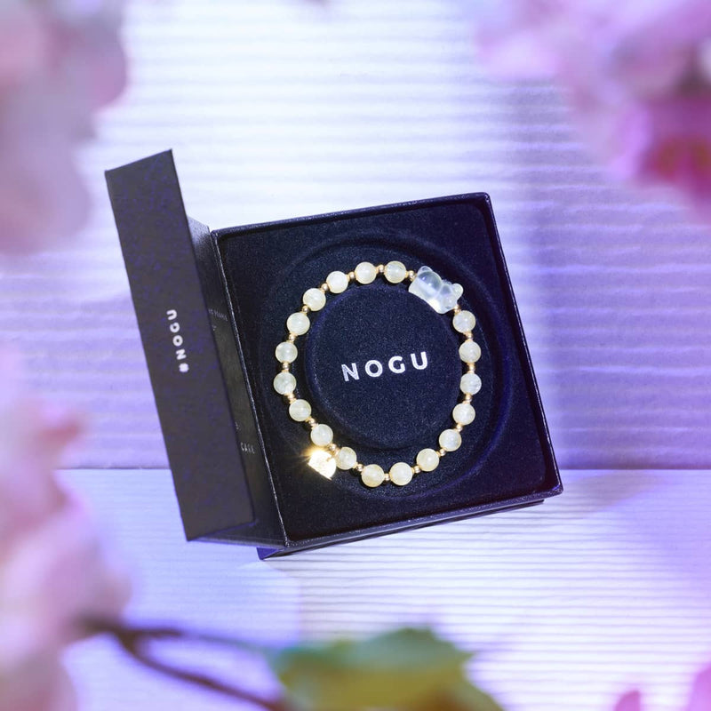 Bracelet Helios | Gemmy Bear | Jade jaune x Or