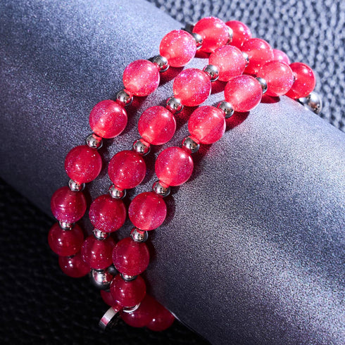 Bracelet en velours rouge | Dreamscape Opal