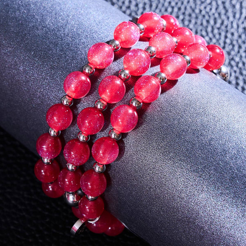 Bracelet en velours rouge | Dreamscape Opal