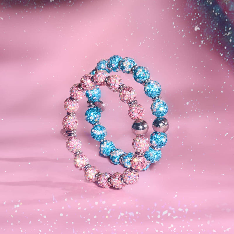 Bracelet Kikiballa en cristal de luxe avec confettis turquoise