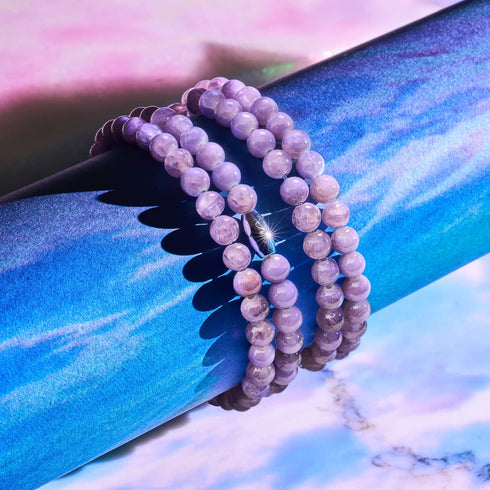 Jade violet | Argent | Enveloppement de pierres précieuses