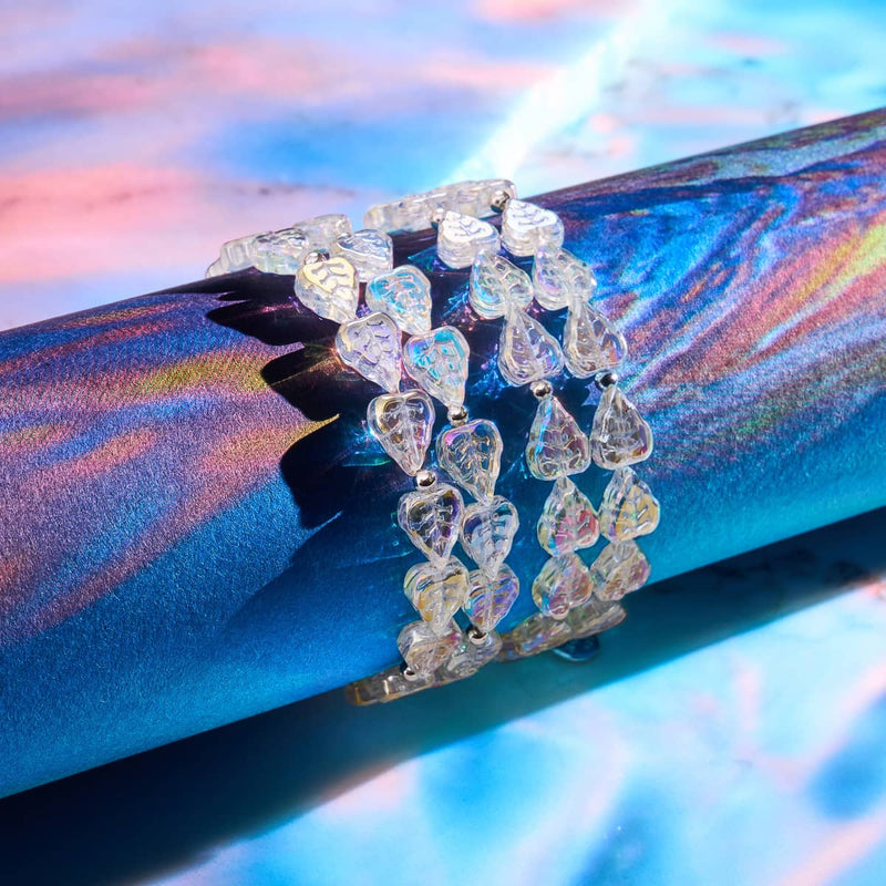 Pétales de glace | Argent sterling 925 | Feuille enroulée