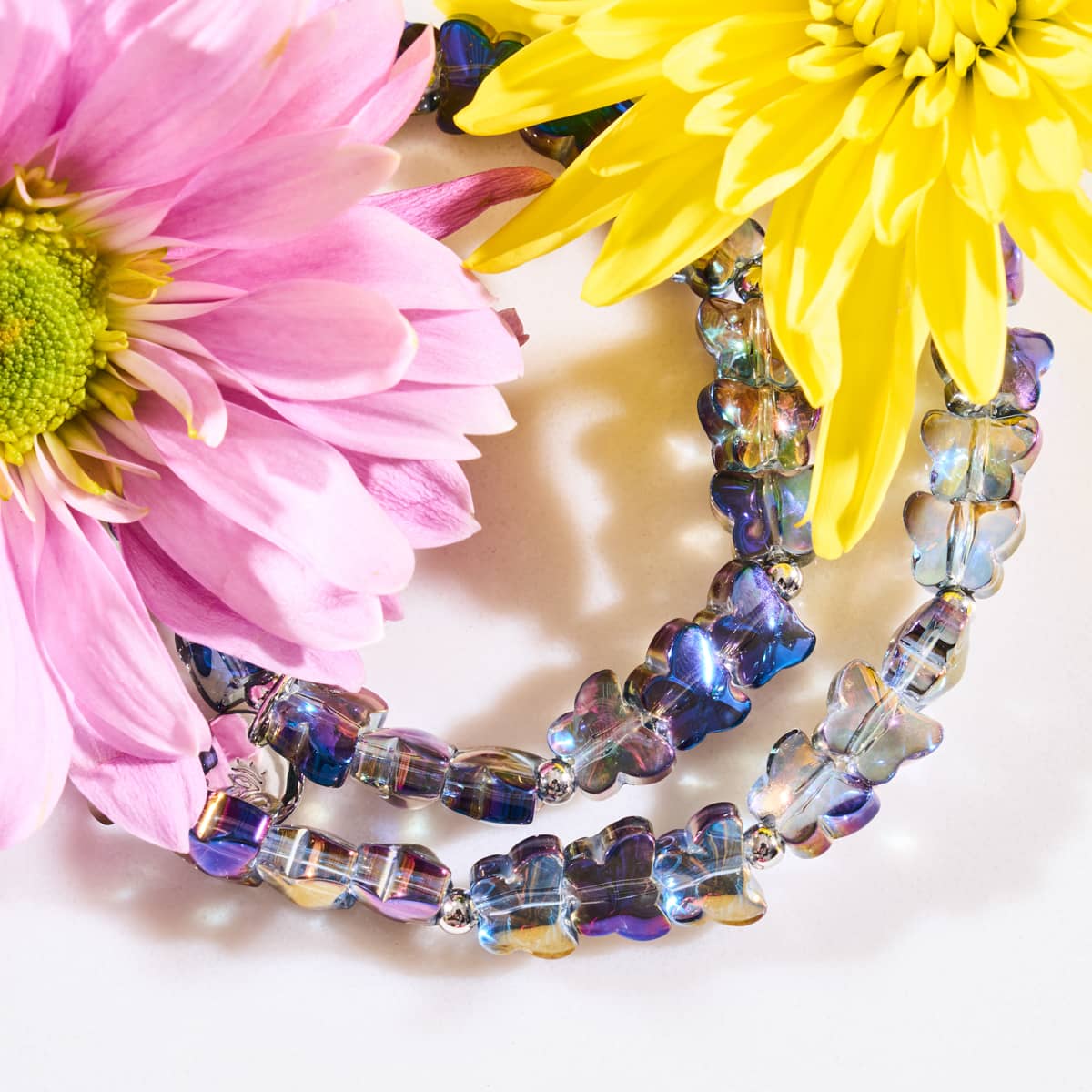 Arc-en-ciel flottant | Argent sterling 925 | Papillon enroulé
