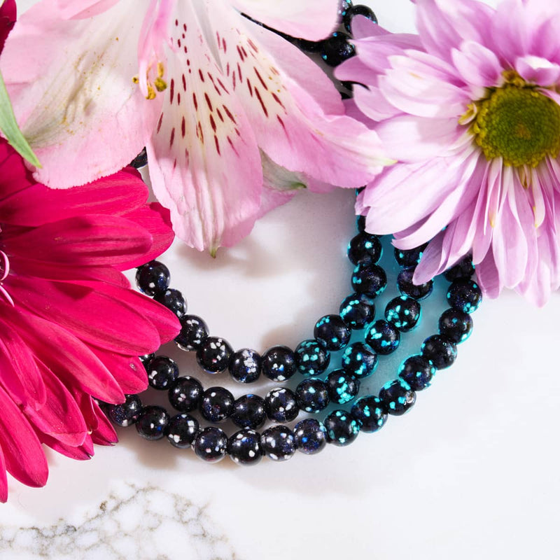 Noir absolu | Argent sterling 925 | Verre Firefly Wrap