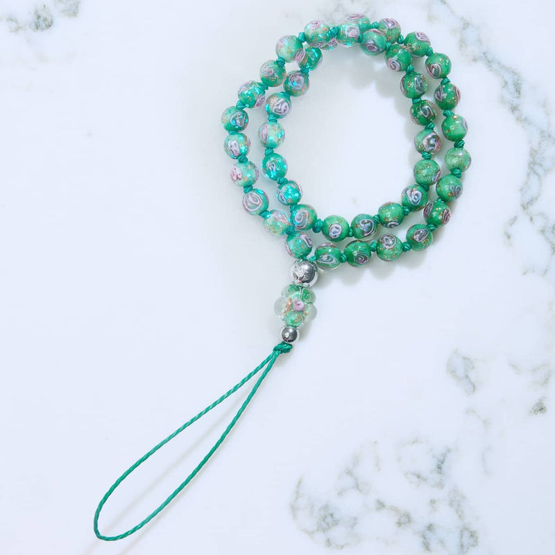 Gui bleu | Verre Firefly | Breloque pour téléphone